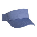 Laundered Chino Twill Visor with Hook and Loop Closure (Lavender Purple)